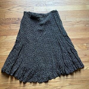 Vintage Salaam Black & White Print Skirt